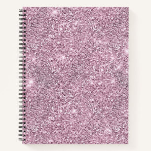 Lila Silver Glitzer Glam Luxus Notebook Notizbuch