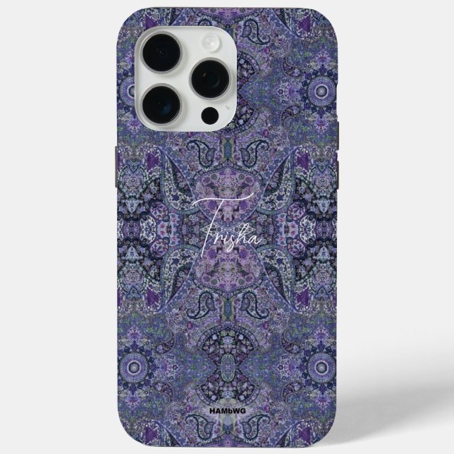 Lila Sinti und Roma Design Handy-Case Case-Mate iPhone Hülle (Rückseite)