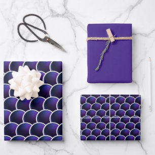 Lila Skala Geschenkpapier Set