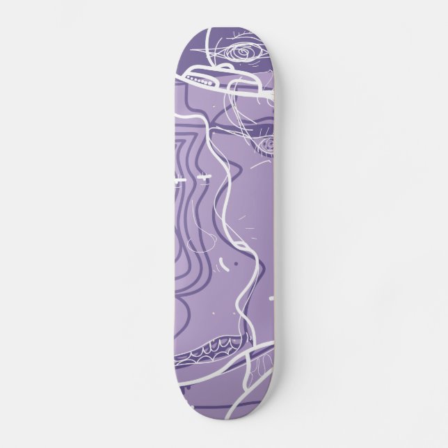Lila Skateboard (Vorderseite)