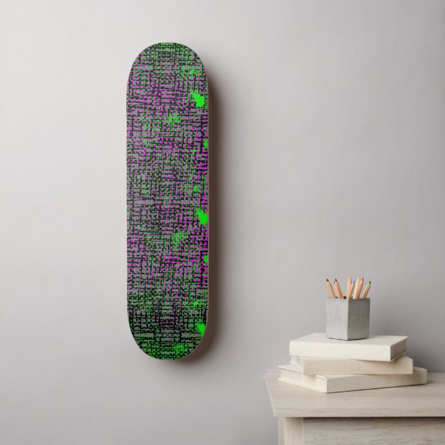 Lila Skateboard (Wandkunst)