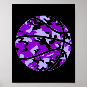 Lila Sketch Camouflage - Lila Camouflage Sketch Poster