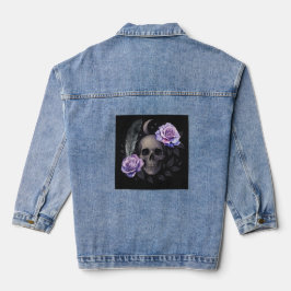 LILA SKULL-T - Shirt Jeansjacke