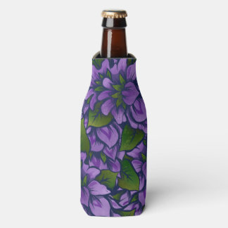 Lila Sommer Flora und Fauna Flaschenkühler