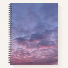 Lila Sonnenaufgang-SpiralNotebook