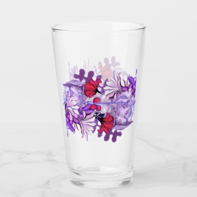 Lila Sonnenblass Glas (Vorderseite)