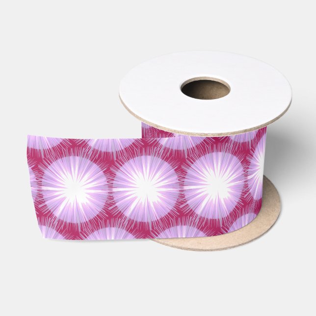 Lila Sonnenblumenkragen Satinband (Spule)