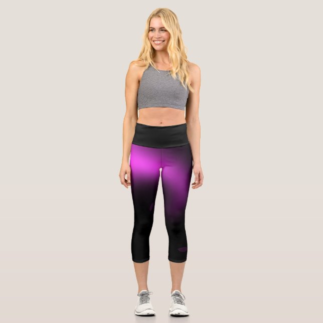 Lila Sonnenbrille Capri Leggings (Vorderseite)