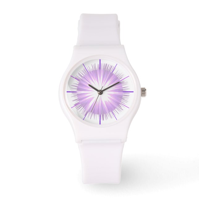 Lila Sonnencreme Armbanduhr (Vorderseite)