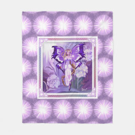 Lila Sonnenmärchen Fleece Blanket