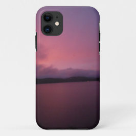 Lila Sonnenuntergang am Arrowhad-See iPhone 11 Hülle