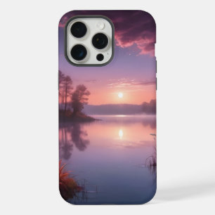 Lila Sonnenuntergang am Lago Maggiore iPhone 15 Pro Max Hülle