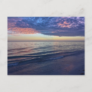 Lila Sonnenuntergang in Florida Postkarte
