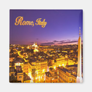 Lila Sonnenuntergang in Rom, Italien Magnet
