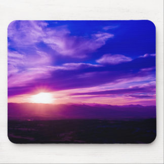 Lila Sonnenuntergang Mousepad
