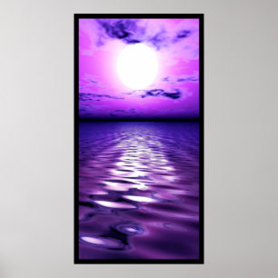 Lila Sonnenuntergang Poster