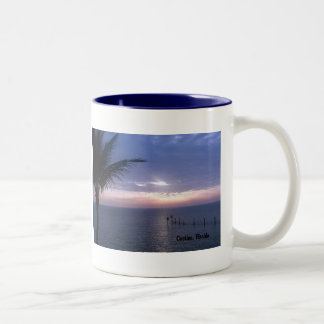 Lila Sonnenuntergang-Tasse Zweifarbige Tasse
