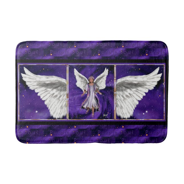 Lila Soul Bath Mat Badematte (Vorderseite)