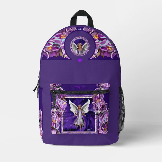 Lila Soul Bedruckter Rucksack (Vorderseite)