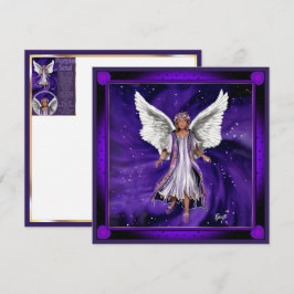 Lila Soul-Blindkarte Feiertagskarte