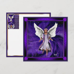 Lila Soul-Blindkarte Feiertagskarte