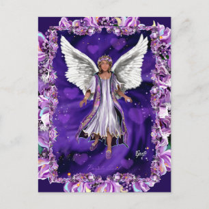 Lila Soul Postkarte