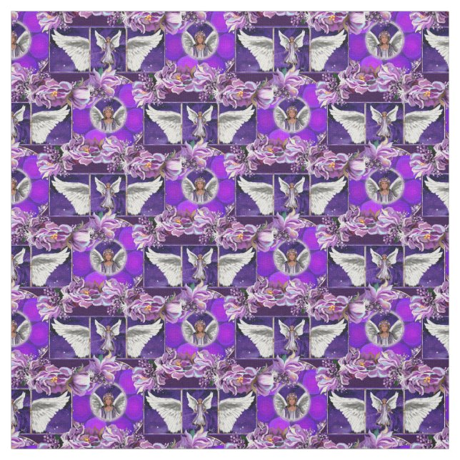 lila Soul Stoff (Muster)