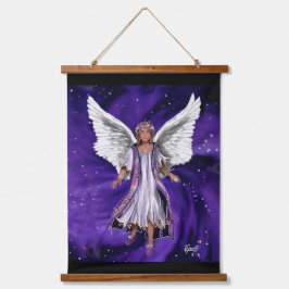 Lila Soul Wandteppich Mit Holzrahmen