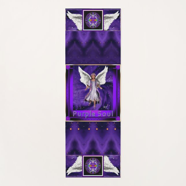 Lila Soul Yoga Mat Yogamatte (Vorderseite)
