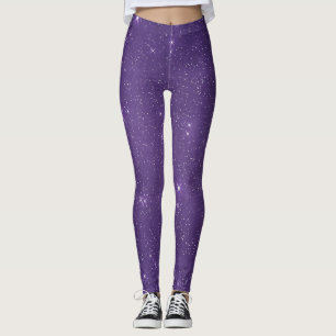 Lila Sparkle Girly Glam Leggings