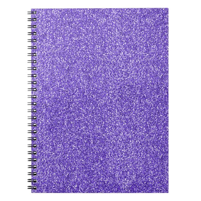 Lila Sparkle-Glitzer Notizblock (Vorderseite)