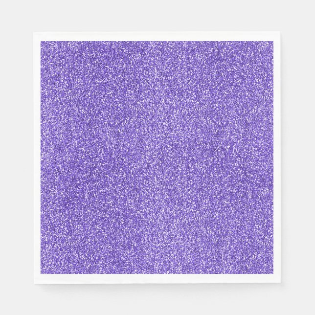 Lila Sparkle-Glitzer Serviette (Vorderseite)