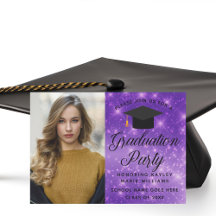 Lila Sparkle Graduate Foto Graduate Party