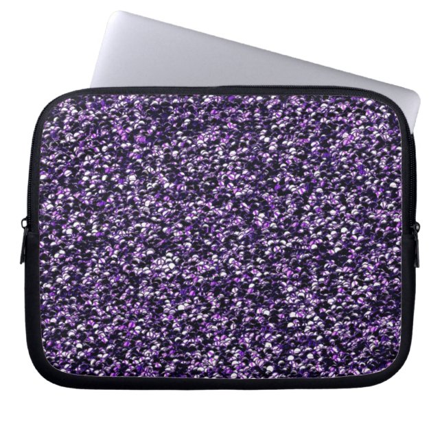 Lila Sparkle Laptopschutzhülle (Vorderseite)