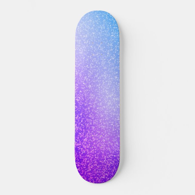 Lila Sparkle-Skateboard Skateboard (Vorderseite)
