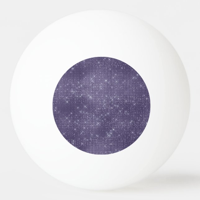 Lila Sparkle Tischtennisball (Vorderseite)