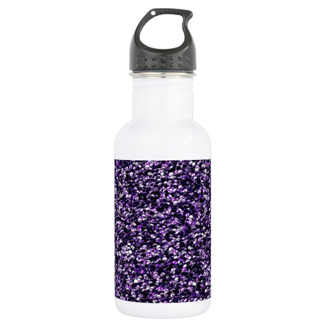 Lila Sparkle Trinkflasche (Vorderseite)