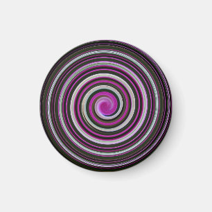 Lila Spiralbild Magnet