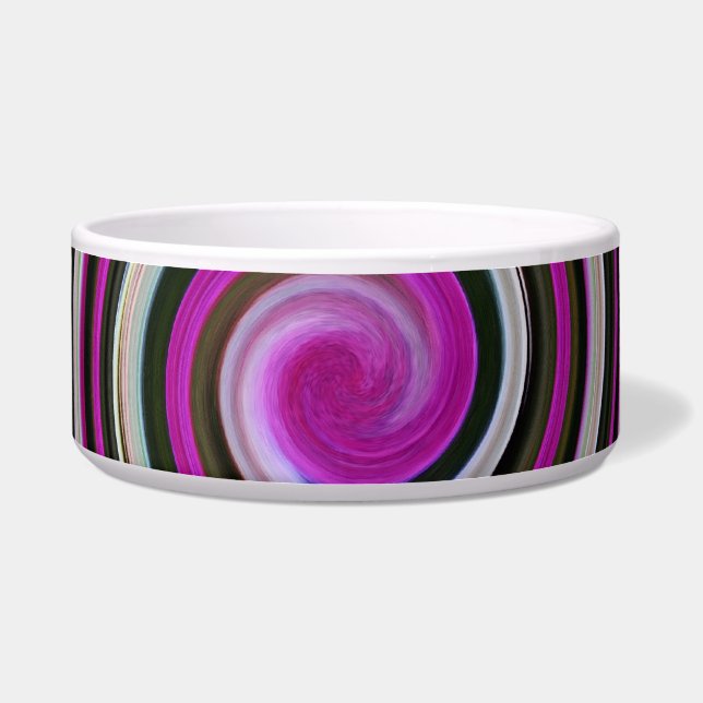 Lila Spiralbild Napf (Vorderseite)