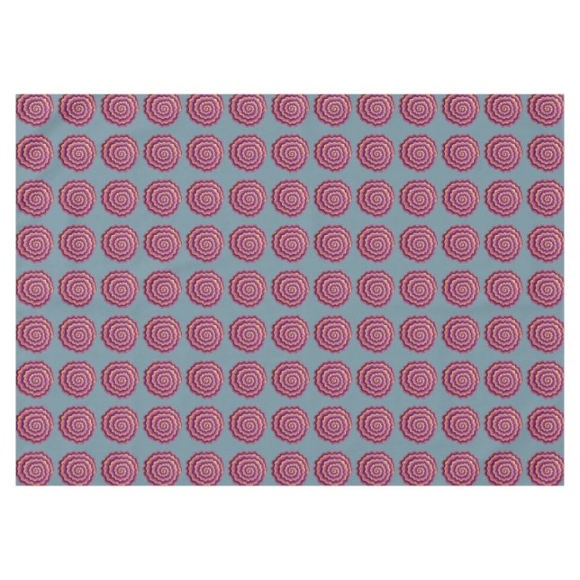 Lila Spiralen Tischdecke (Vorderseite (Horizontal))