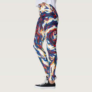 Lila Spiralgalaxie Leggings