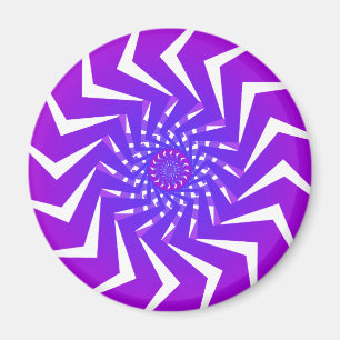 Lila Spiralmuster: Vector Art: Magnet