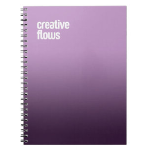 Lila SpiralNotebook - "Creative Flows"-Journal Notizblock