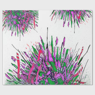 Lila Splink-Kunst Geschenkpapier