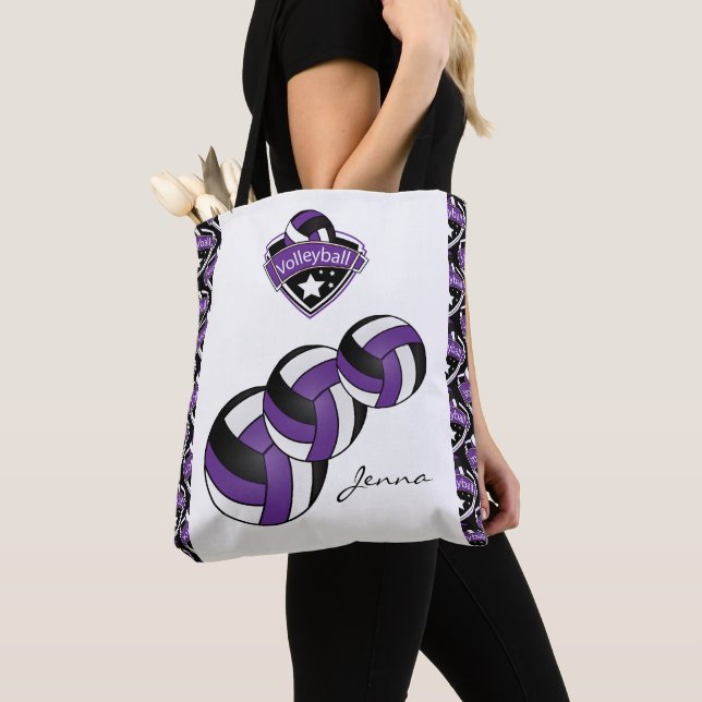 Lila Sport Volleyball Star | DIY Text Tasche (Von Nahem)