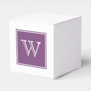 Lila Square Monogram Fevor Boxes Geschenkschachtel