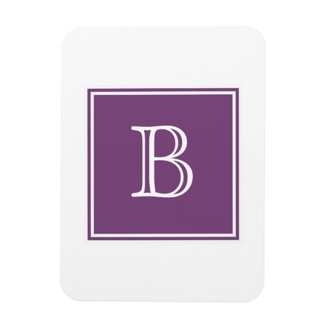 Lila Square Monogram Flexi Magnet (Vertikal)