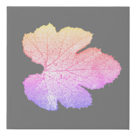 Lila Squash Leaf Minimalismus Wrapped Canvas Print Künstlicher Leinwanddruck