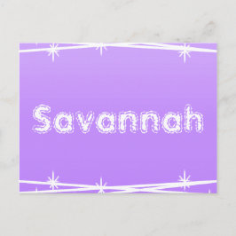 Lila Stacheldraht Postkarte