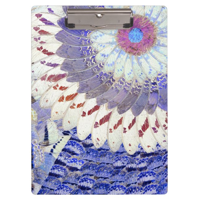 Lila Stammes- Schmetterling Wings Klemmbrett (Vorderseite)